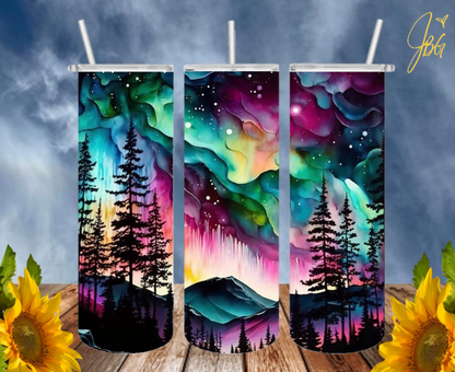 NEON COLORFUL 20 Oz Tumblers with 2 Straws, 1 Lid and Straw Cleaner. FREE SHIPPING. Stainless Steel. Sublimation Tumbler Cup.