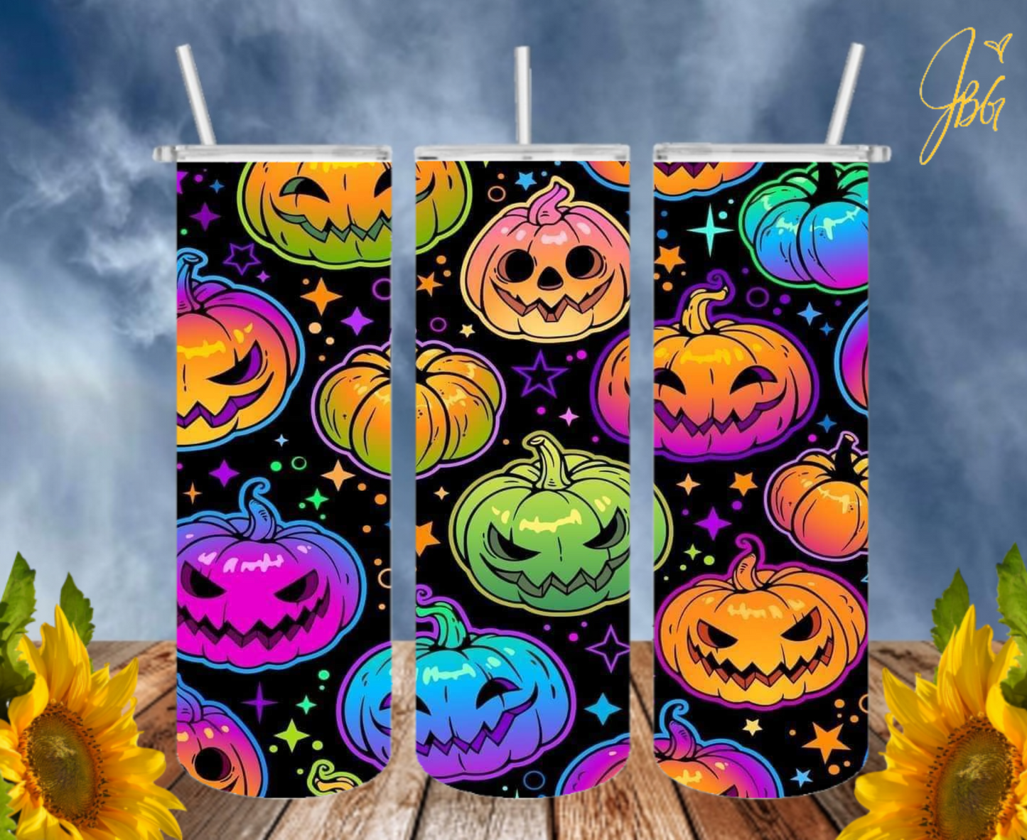 NEON COLORFUL 20 Oz Tumblers with 2 Straws, 1 Lid and Straw Cleaner. FREE SHIPPING. Stainless Steel. Sublimation Tumbler Cup.