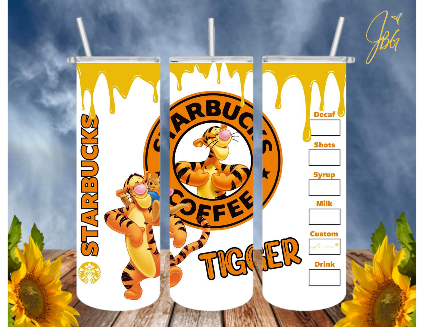 WINNIE THE POOH 20 Oz Tumbler with 1 Lid, 2 Straws and 1 Straw Cleaner. FREE SHIPPING. Stainless Steel. Sublimation Tumbler Cup.