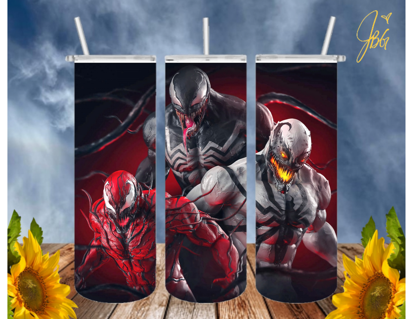 SPIDERMAN 20 Oz Tumbler with 1 Lid, 2 Straws and 1 Straw Cleaner. FREE SHIPPING. Stainless Steel. Sublimation Tumbler Cup.