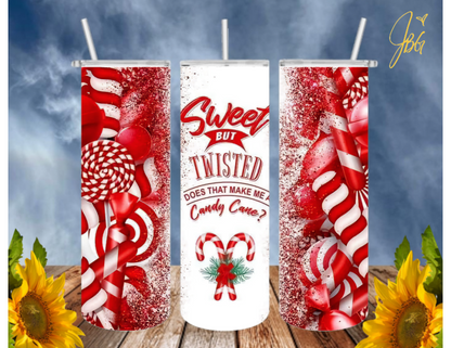 Christmas Holiday 20 Oz Tumbler with 1 Lid, 2 Straws and 1 Straw Cleaner. FREE SHIPPING. Stainless Steel. Sublimation Tumbler Cup.