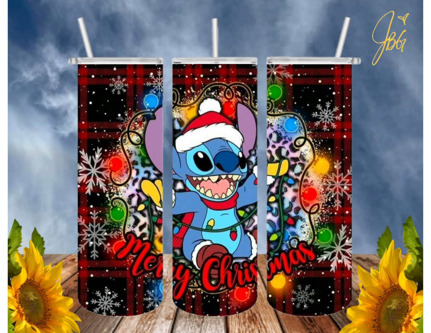 Christmas Holiday 20 Oz Tumbler with 1 Lid, 2 Straws and 1 Straw Cleaner. FREE SHIPPING. Stainless Steel. Sublimation Tumbler Cup.