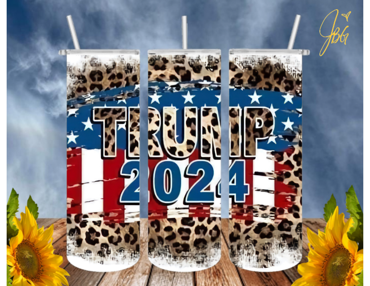 TRUMP 20 Oz Tumbler with 1 Lid, 2 Straws and 1 Straw Cleaner. FREE SHIPPING. Stainless Steel. Sublimation Tumbler Cup.