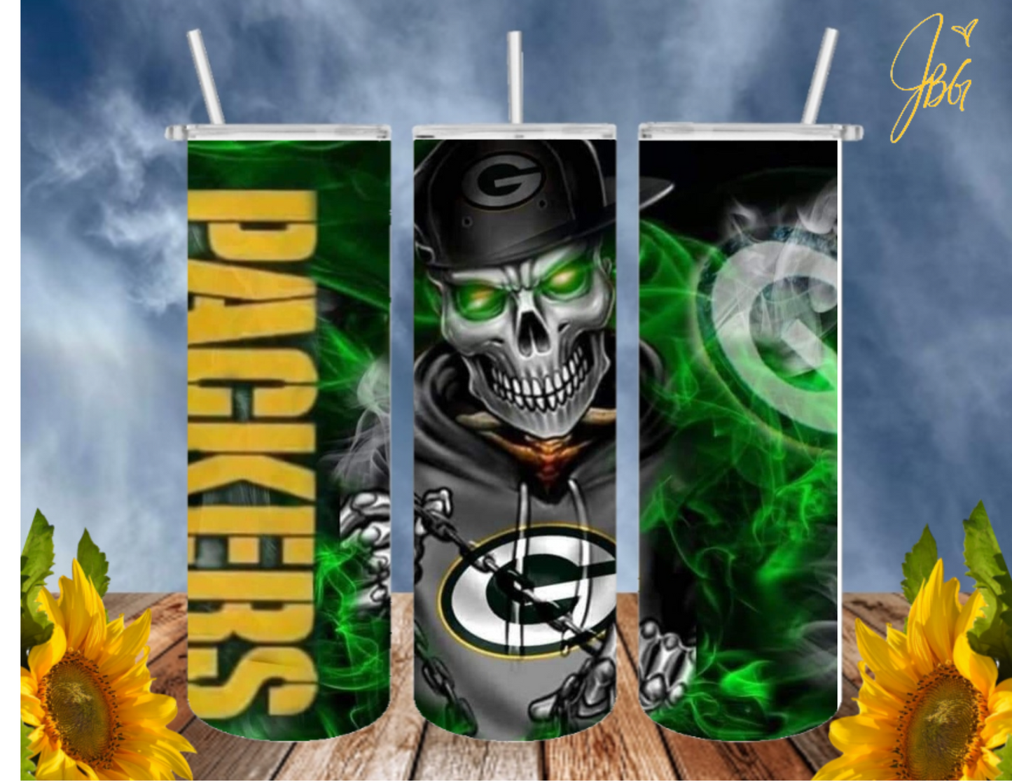 NFL FOOTBALL 20 Oz Tumblers with 2 Straws, 1 Lid and Straw Cleaner. FREE SHIPPING. Stainless Steel. Sublimation Tumbler Cup.