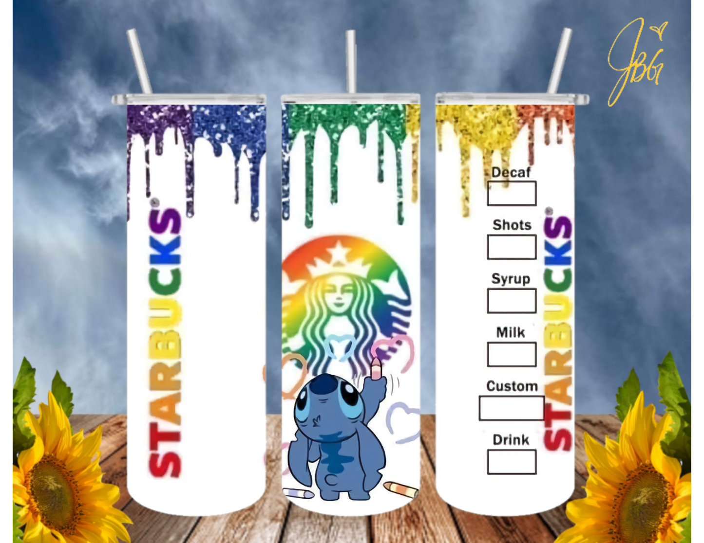 LILO & STITCH 20 Oz Tumbler with 2 Straws, 1 Lid and Straw Cleaner. FREE SHIPPING. Stainless Steel, Sublimation Tumbler Cup.