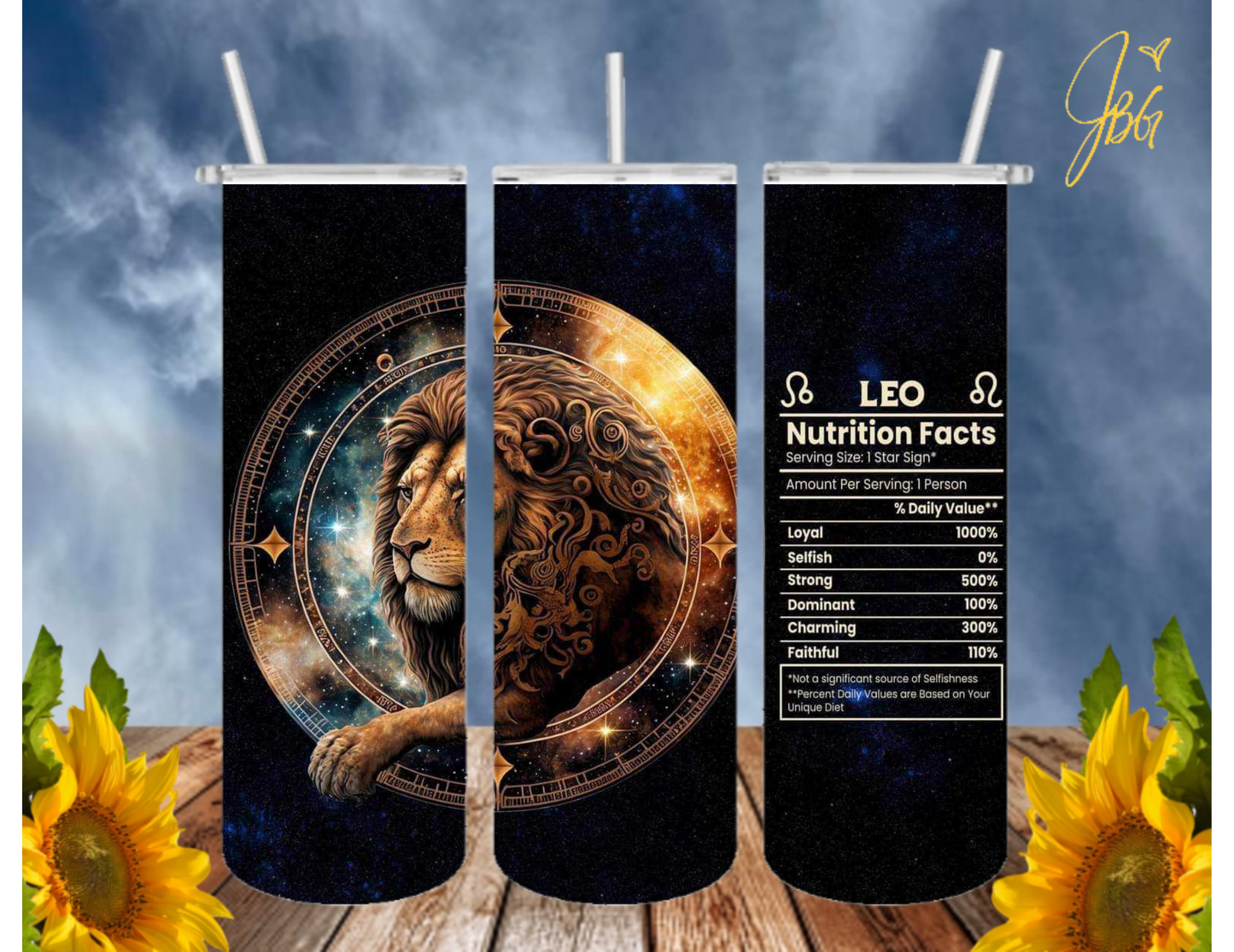 ZODIAC SIGNS 20 Oz Tumbler with 1 Lid, 2 Straws and 1 Straw Cleaner. FREE SHIPPING. Stainless Steel. Sublimation Tumbler Cup.