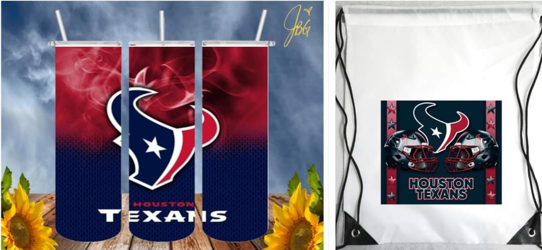 NFL Bundle Deal Pack.. FREE SHIPPING. 20 Oz Sublimation Tumbler with Straw and Lid + Drawstring Bags and Save. 1 Tumbler + 1 Drawstring Bag = Bundle Deal