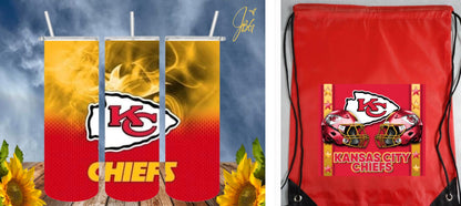 NFL Bundle Deal Pack.. FREE SHIPPING. 20 Oz Sublimation Tumbler with Straw and Lid + Drawstring Bags and Save. 1 Tumbler + 1 Drawstring Bag = Bundle Deal