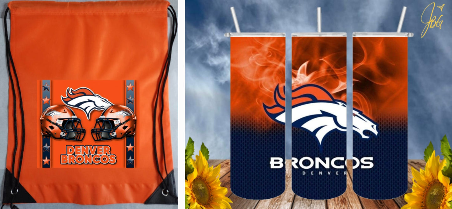 NFL Bundle Deal Pack.. FREE SHIPPING. 20 Oz Sublimation Tumbler with Straw and Lid + Drawstring Bags and Save. 1 Tumbler + 1 Drawstring Bag = Bundle Deal