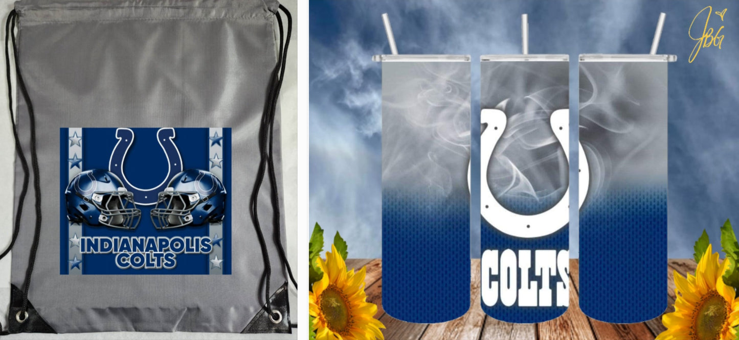 NFL Bundle Deal Pack.. FREE SHIPPING. 20 Oz Sublimation Tumbler with Straw and Lid + Drawstring Bags and Save. 1 Tumbler + 1 Drawstring Bag = Bundle Deal