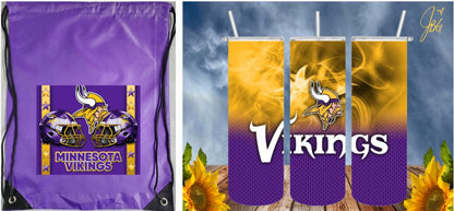 NFL Bundle Deal Pack.. FREE SHIPPING. 20 Oz Sublimation Tumbler with Straw and Lid + Drawstring Bags and Save. 1 Tumbler + 1 Drawstring Bag = Bundle Deal