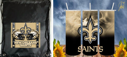 NFL Bundle Deal Pack.. FREE SHIPPING. 20 Oz Sublimation Tumbler with Straw and Lid + Drawstring Bags and Save. 1 Tumbler + 1 Drawstring Bag = Bundle Deal