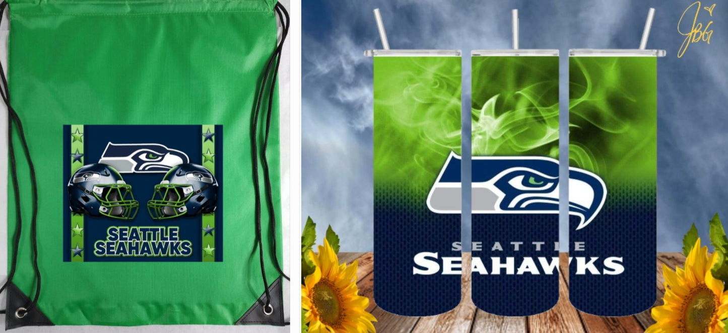 NFL Bundle Deal Pack.. FREE SHIPPING. 20 Oz Sublimation Tumbler with Straw and Lid + Drawstring Bags and Save. 1 Tumbler + 1 Drawstring Bag = Bundle Deal