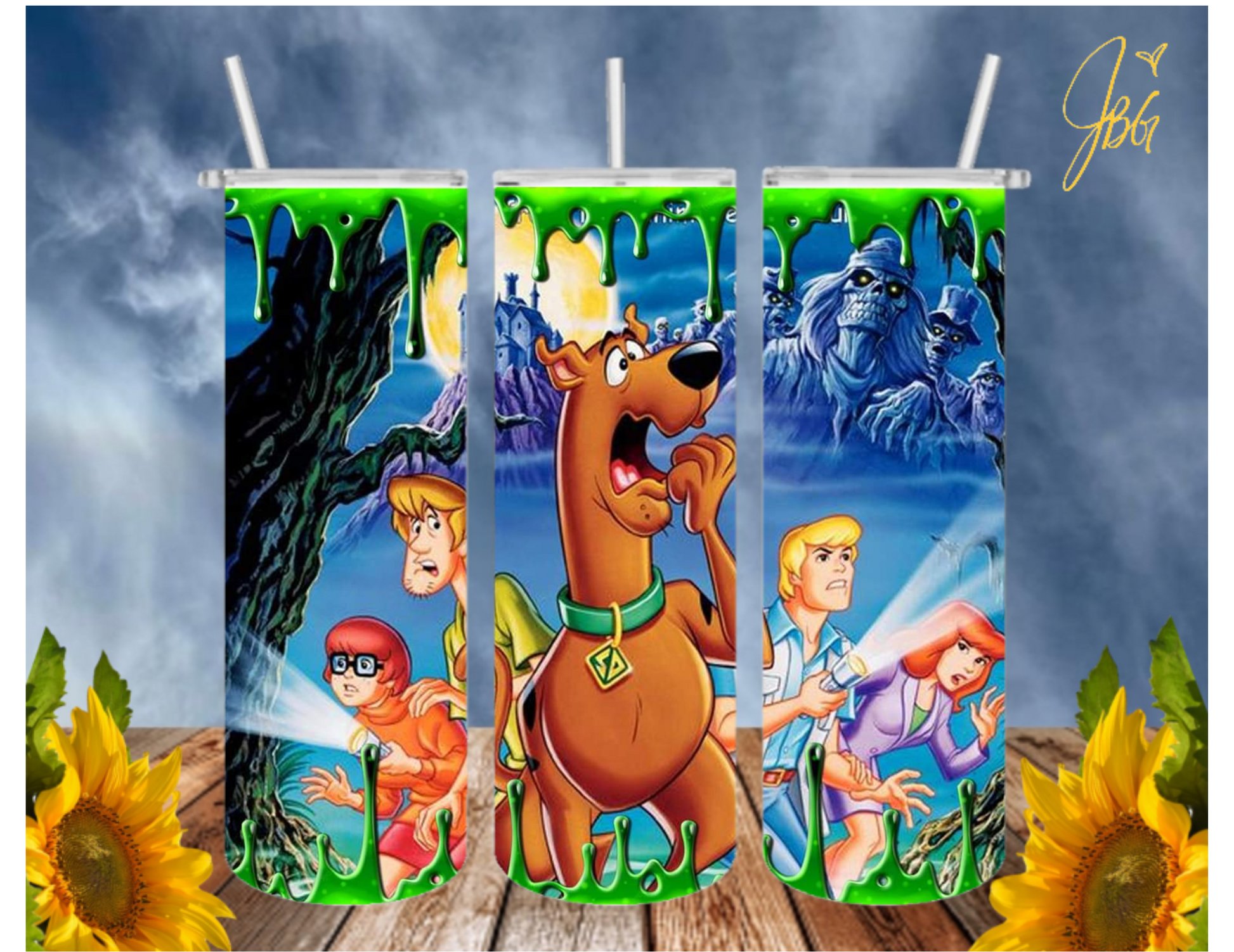 Scooby Doo 20 Oz Custom Epoxy Tumbler